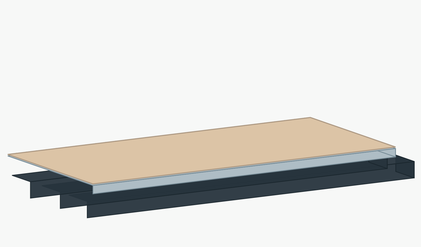 Assembly step 2: frame and deck