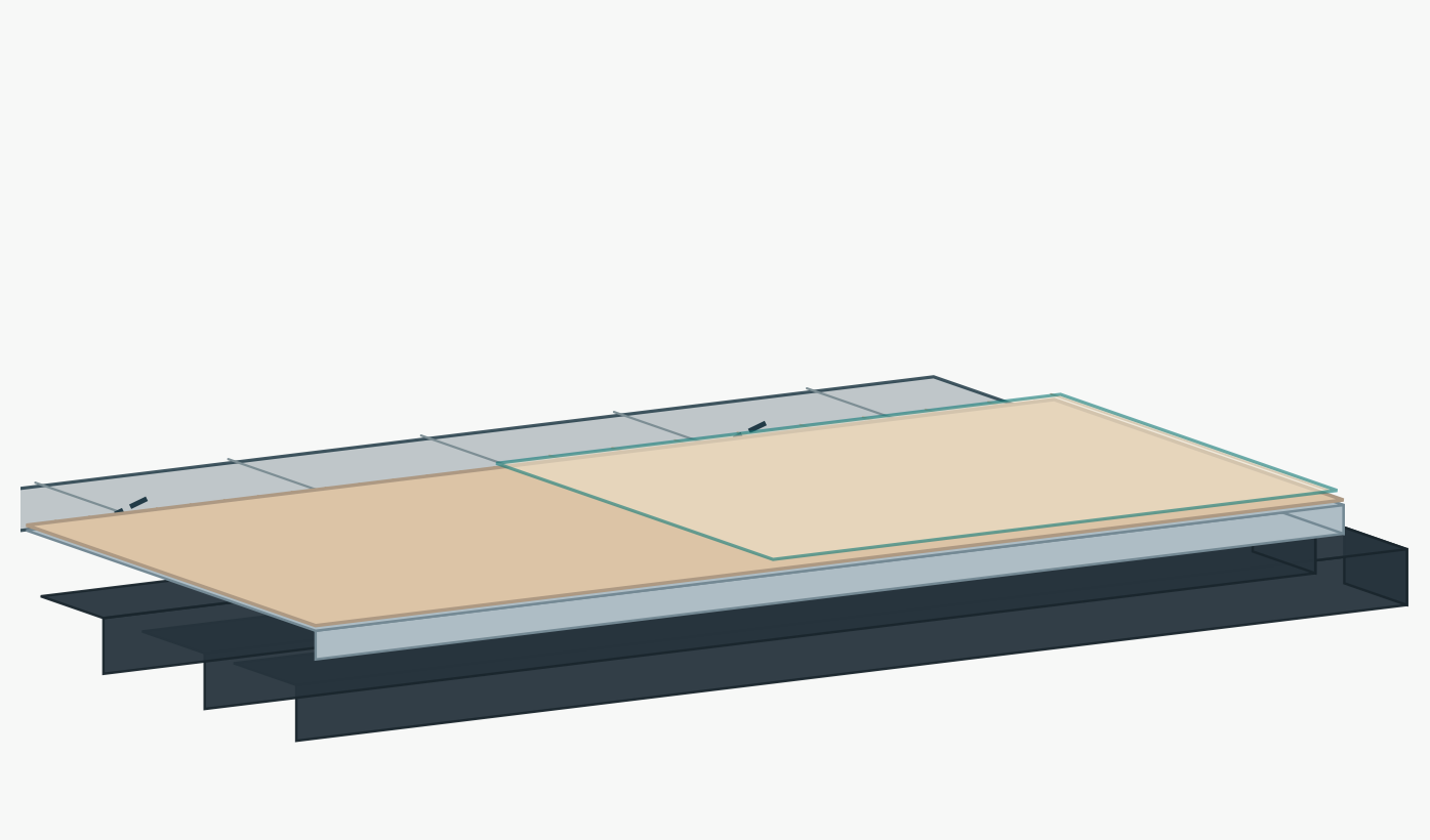 Assembly step 4: wall panels prepared